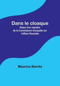 Dans le cloaque: Notes d'un membre de la Commission d'enquête sur l'affaire Rochette