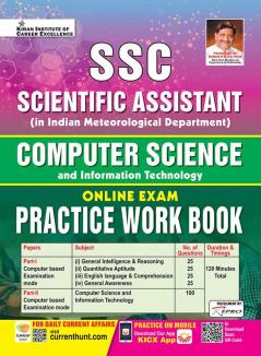 SSC Scientific Assistant Computer Science and Information Technology Online Exam Practice Work Book