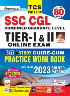 SSC CGL Self Study Guide TCS Pattern Tier 1 & Tier 2 Online Exam Practice Work Book Including PYQs 2023