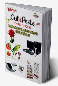 Tubbys Cut & Paste Chart Book Computers Parts Colour & Shapes Kitchen Articles