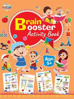 Brain Booster Activity Book - Age 5+ (Fun Learning Activity Book for Kids)