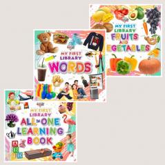 My First Learning Library Books : Fruits and Vegetables|Words|All in One Learning Book (Early Learning Books for Kids|Children Growth and Development Books)