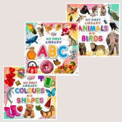 My First Learning Library Books : ABC|Colours and Shapes|Animals and Birds (Early Learning Books for Kids|Children Growth and Development Books)