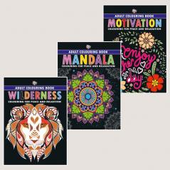 Colouring Book for Adults : Mandala|Motivation|Wilderness (Adult Colouring Books for Peace & Relaxation)