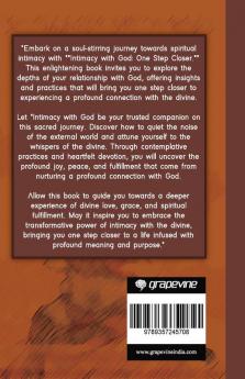 Intimacy with God: One Step Closer