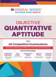 Oswaal Objective Quantitative Aptitude For All Competitive Examinations Chapter-wise & Topic-wise A Complete Book