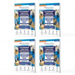 Oswaal Government Exams Question Bank Graduation Pass | Quantitative Aptitude | General English | Logical Reasoning |General Awareness | Set of 4 Books | For 2024 Exam