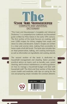 The Cook And Housekeeper complete and Universal Dictionary