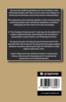 Best of John Locke: Two Treatises of Government and Essay Concerning Human Understanding (Grapevine edition)