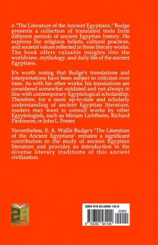 The Literature of the Ancient Egyptians