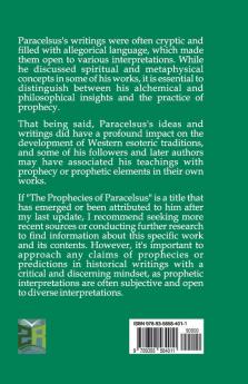 The Prophecies of Paracelsus