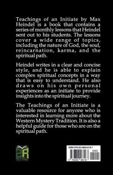 Teachings of an Initiate