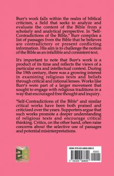 Self-Contradictions of the Bible