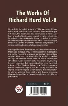 The Works Of Richard Hurd Vol.-8