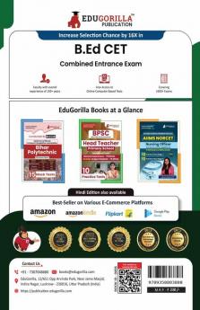 Bihar B.Ed CET Preparation Book 2024 | Common Entrance Test | 12 Practice Mock Test| 3 Previous Year Papers (Sovled 1800+ MCQs) with Free Access to Online Test Series