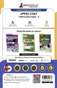 UPPSC Prelims Exam (Paper-II) : CSAT 2024 | General Studies II (English Edition) - 15 Full Length Mock Tests (1500 Solved MCQs) with Free Access to Online Tests