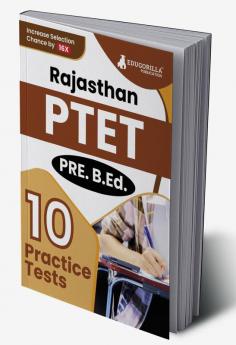 Rajasthan PTET 2024 : Pre-Teacher Education Test (Pre B.Ed Entrance Exam) | 10 Full Mock Tests (2500+ Solved MCQs) with Free Access to Online Tests