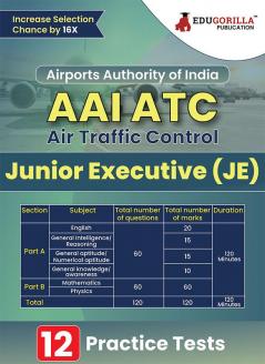 AAI ATC : Junior Executive (JE) Exam Book 2023 (English Edition) | Airport Authority of India : Air Traffic Control | 12 Practice Tests (1400+ Solved MCQs) with Free Access To Online Tests