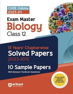 Arihant CHSE Odisha Exam Master Biology Book For Class 12 with Solved Paper and Practice Sets For 2023-24