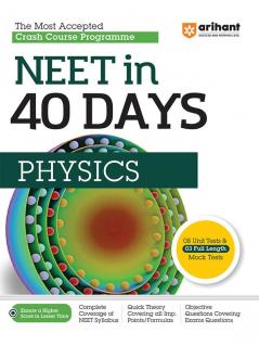 Arihant 40 Days Crash Course Programme NEET Physics 2024