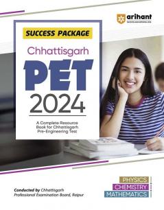 Arihant CGPET Chhattisgarh Pre Engineering Guide For 2024 Physics | Chemistry | Mathematics