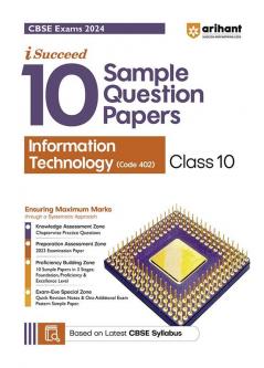 Arihant CBSE Sample Question Paper Class 10 Information Technology Book For 2024 Board Exam