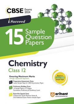 Arihant CBSE Sample Question Paper Class 12 Chemistry Book For 2024 Board Exam