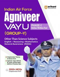 Arihant Indian Airforce Agniveer Vayu Phase 1 Guide for Group Y Other Then Science Subjects