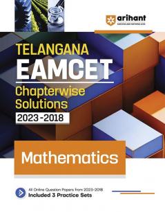 Arihant Telangana EAMCET Chapterwise Solutions 2023-2018 Mathematics for 2024 Exam