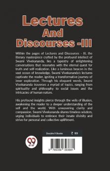 Lectures And Discourses-III