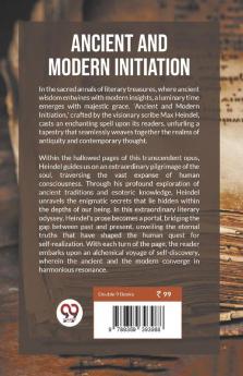 Ancient And Modern Initiation