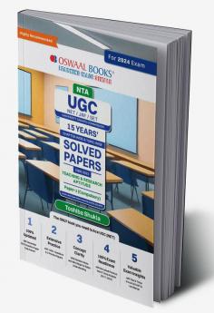 Oswaal NTA UGC NET/JRF/SET | 15 Years' Chapter-wise & Topic-wise Solved Papers 2009-2023 | Teaching & Research Aptitude | Paper-1 (Compulsory) For 2024 Exam (Author Based)