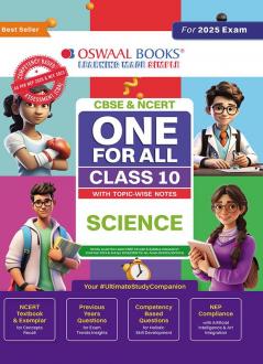 Oswaal CBSE & NCERT One for All Class 10 Science | With Topic Wise Notes For 2025 Board Exam