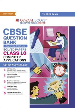 Oswaal CBSE Question Bank Class 10 Computer Application Hardcover Book Chapterwise and Topicwise Solved Papers For Board Exams 2025