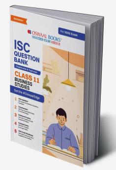 Oswaal ISC Question Bank Class 11 Business Studies | Chapterwise | Topicwise | Solved Papers | For 2025 Exams