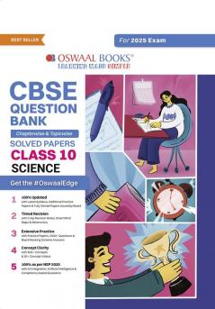 Oswaal CBSE Question Bank Class 10 Science Hardcover Book Chapterwise and Topicwise Solved Papers For Board Exams 2025