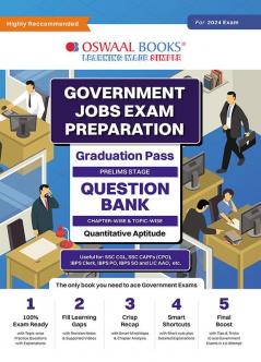 Oswaal Government Exams Question Bank Graduation Pass | Quantitative Aptitude | for 2024 Exam