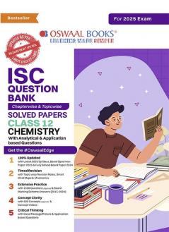 Oswaal ISC Question Bank Class 12 Chemistry| Chapterwise and Topicwise | Solved Papers | For Board Exams 2025