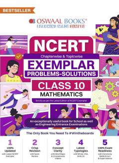 Oswaal NCERT Exemplar (Problems - solutions) | Class 10 | Mathematics | For Better Results | For 2025 Exam