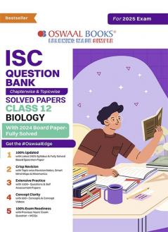 Oswaal ISC Question Bank Chapter-wise Topic-wise Class 12 Biology | For 2025 Board Exams