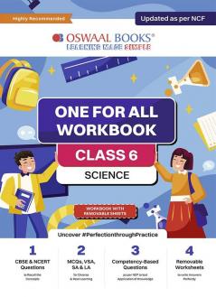 Oswaal NCERT & CBSE One For All Workbook | Science | Class 6 | Updated As Per NCF | MCQ's | VSA | SA | LA | For Latest Exam