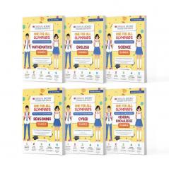 Oswaal One For All Olympiad Previous Years' Solved Papers Class 6 (Set of 6 Books) Maths English Science Reasoning Cyber & General Knowledge (For 2024-25 Exam)