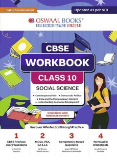 Oswaal CBSE Workbook | Social Science | Class 10 | Updated as per NCF | For better results | For 2024 Exam