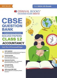 Oswaal CBSE Question Bank Class 12 Accountancy Chapterwise and Topicwise Solved Papers For Board Exams 2025