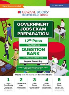 Oswaal Government Exams Question Bank 12th Pass | Logical Reasoning | for 2024 Exam