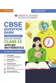 Oswaal CBSE Question Bank Class 12 Applied Mathematics Hardcover Book Chapterwise and Topicwise Solved Papers For Board Exams 2025