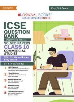 Oswaal ICSE Question Bank Chapter-wise Topic-wise Class 10 Commercial Studies | For 2025 Board Exams