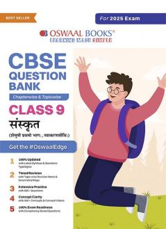 Oswaal CBSE Question Bank Class 9 Sanskrit Chapterwise and Topicwise Solved Papers For 2025 Exams