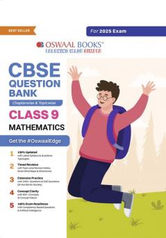 Oswaal CBSE Question Bank Class 9 Mathematics Hardcover Book Chapterwise and Topicwise Solved Papers For 2025 Exams