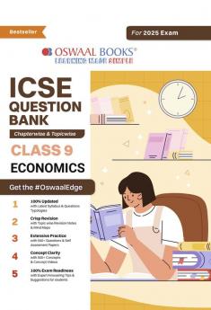 Oswaal ICSE Question Bank Class 9 Economics | Chapterwise | Topicwise | Solved Papers | Hardcover Book For 2025 Exams